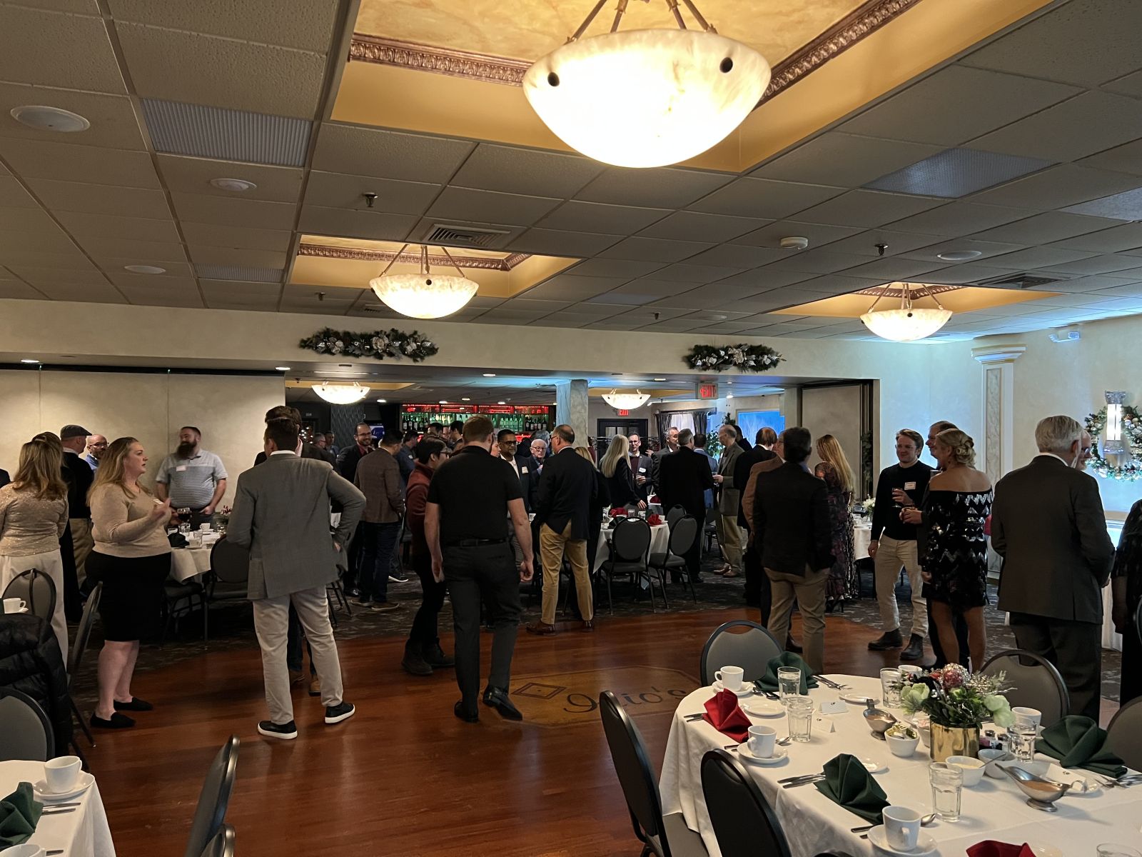 BNMA Holiday Party crowd networking